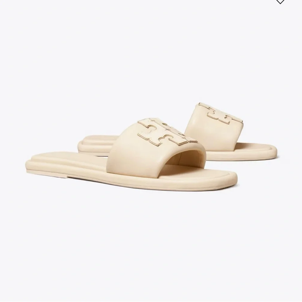 Tory Burch Beige Slide Sandals - Picture 2 of 6